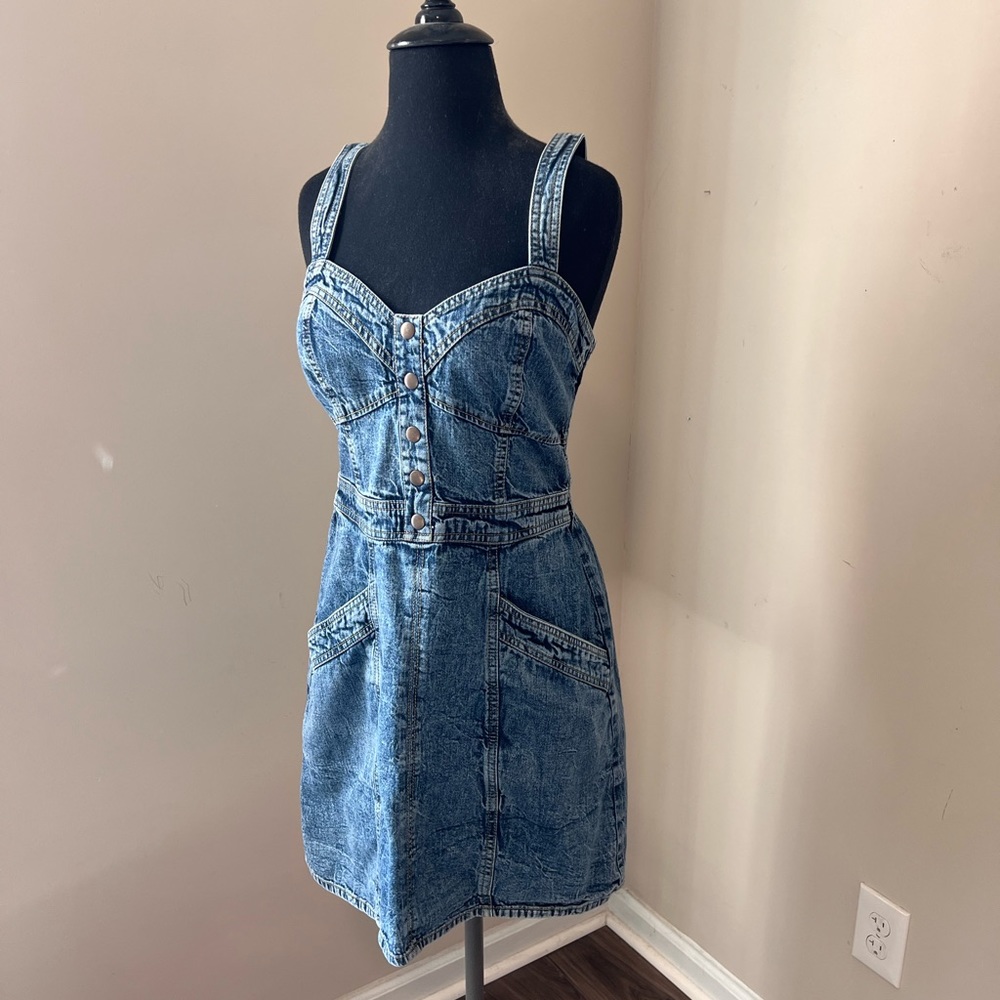 Japna Blue Denim Mini Dress